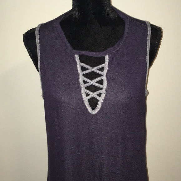 Liberty Love Chambray Swing Trapeze Dress NWT - Picture 4 of 8